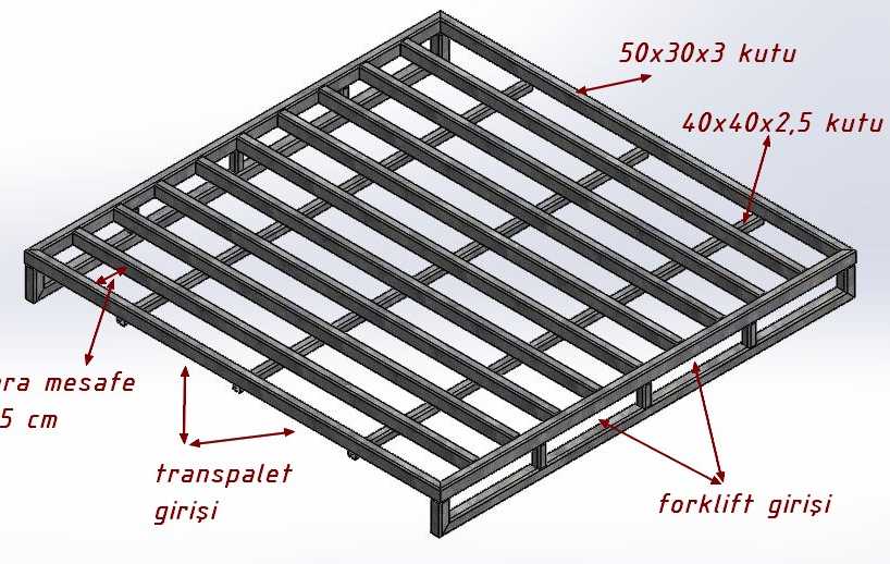 metal palet tasarim